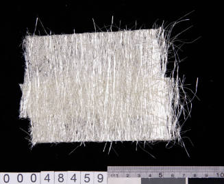 Sample patch of fibreglass chopped strand mat