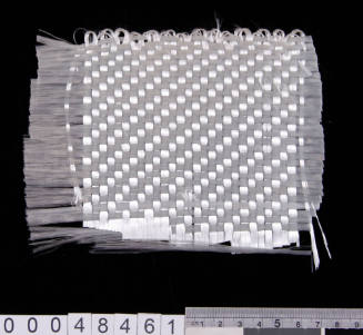 Sample patch of fibreglass cloth