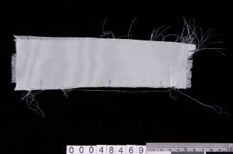 White synthetic material sample