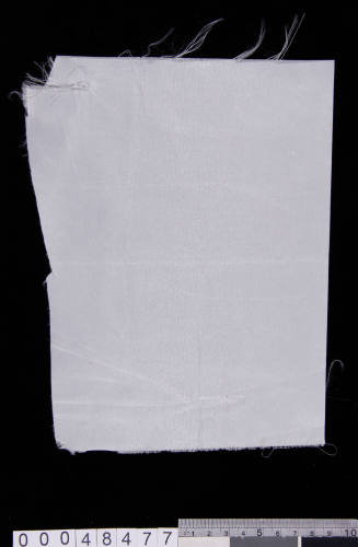 White synthetic material sample