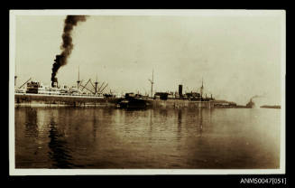 SS BERRIMA at a wharf