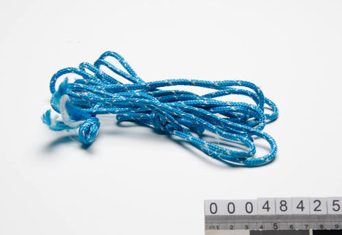 Length of blue nylon rope