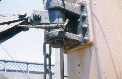 Slide depicting frayed rope around wire cables