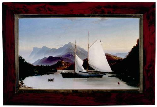 Untitled [Schooner on the Gordon River, Macquarie Harbour, Tasmania]