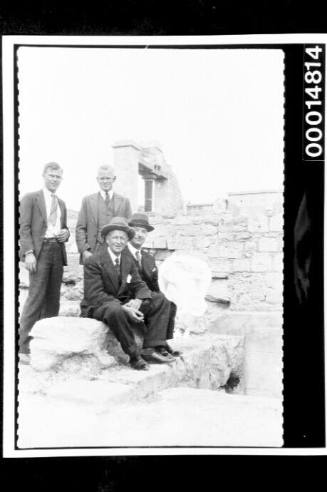 The Nossiters visit the ancient ruins of Knossos, Crete