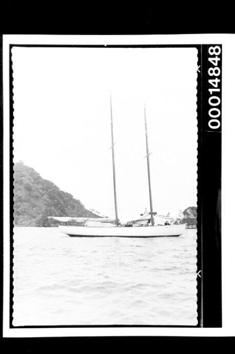 Yacht SIRIUS moored at the Cocos Islands