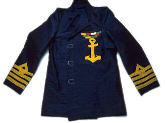 Fancy dress captain's jacket made by tailor Costas Melidis