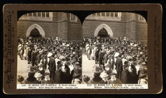 American fleet in Australia, leaving Saint Patrick's Cathedral, Melbourne