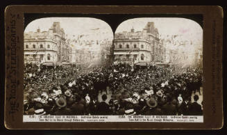 American fleet in Australia, Australian cadets marching through Melbourne