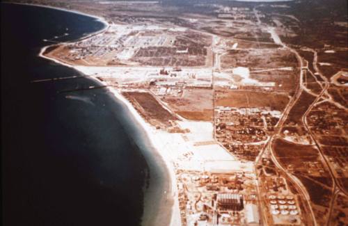 Slide depicting an aerial view of industrial land