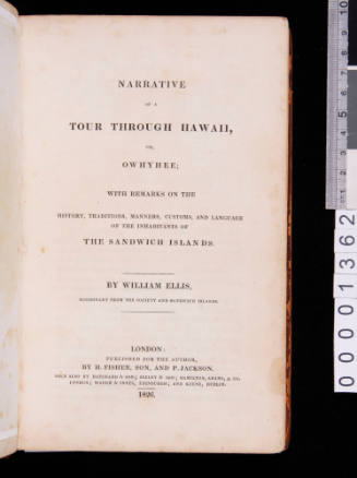 Narrative of a Tour Through Hawaii, or, Owhyee