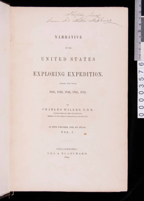 United States Exploring Expedition Volume 1