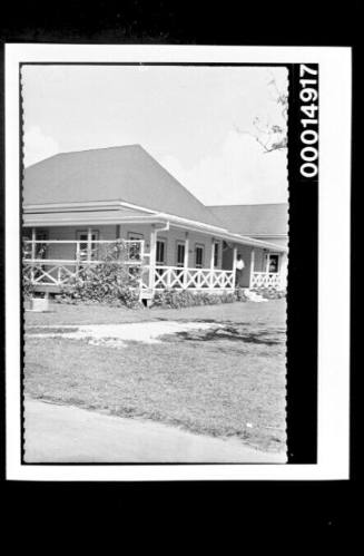 The path and lawn of a European style building, Nuku'alofa, Tonga