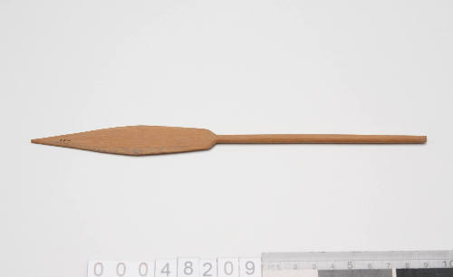 Oar from a model canoe from Ninigo, Papua New Guinea