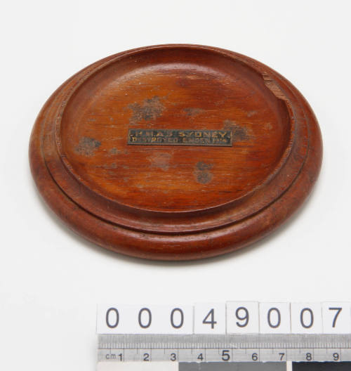 Coaster made from timber of the HMAS SYDNEY (I)