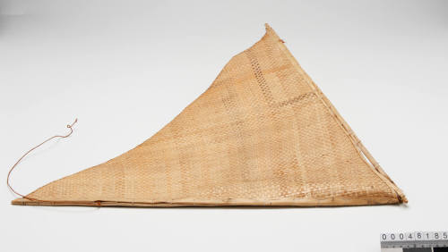 Sail from a model canoe from the Kapingamarangi Atoll, Micronesia