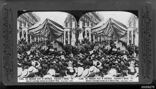 American fleet in Australia, procession in Sydney