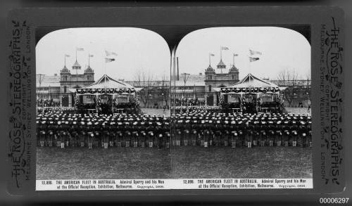 American fleet in Australia, official reception in Melbourne