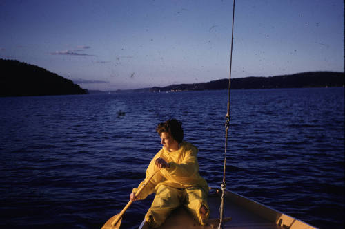 Image of Denise Jacobson rowing