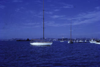 Submarine off Royal Sydney Yacht Squadron