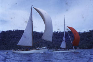 PATSY and VARG with spinakers set