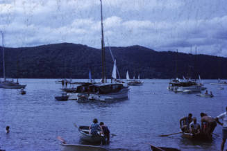 Image of dinghys at waters edge