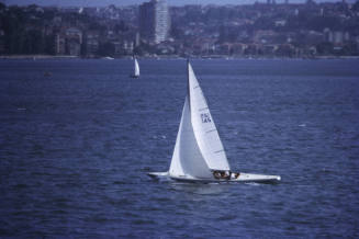 Image of yacht sailing on Sydney Harbour