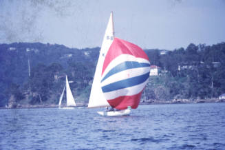 SABRINA setting her spinnaker