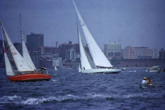 Dame Pattie, Sir Francis Chichester, Sydney Harbour Jan '67