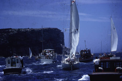 Through the heads, Sir Francis Chichester, Sydney Harbour Jan '67