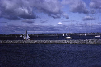 Boats and breakwater, Perth