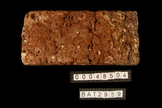 Ballast brick from the wreck site of the BATAVIA