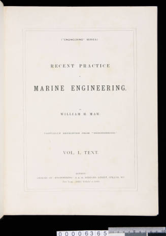 Marine Engineering, Volume I Text