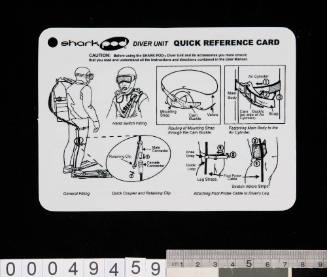 Shark Pod diving protection unit Reference Card