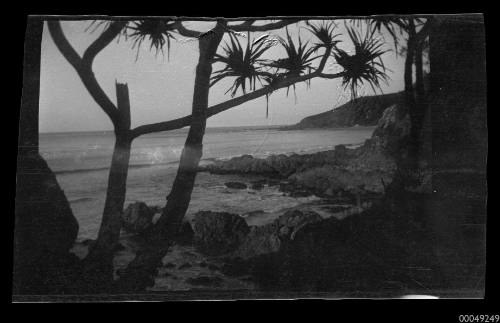 Negative of  sea landscape