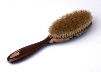 Brush used by a Lithuanian migrant family