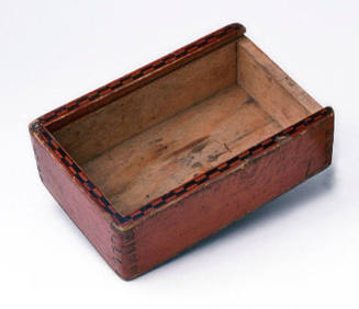 Wooden box used by a Lithuanian migrant