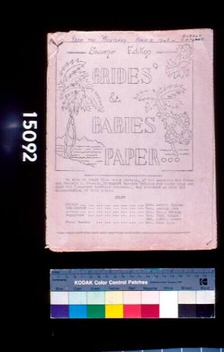 Brides' and Babies' paper from the MONTEREY journey, April 1946