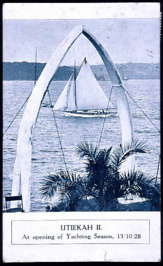 UTIEKAH II at opening of yachting season, 13/10/28