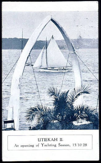 UTIEKAH II at opening of yachting season, 13/10/28