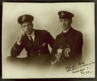 Lieutenant Geoffrey Haggard (left) and Commander Henry G Stoker of the AE2