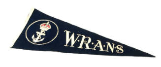 WRANS felt souvenir pennant