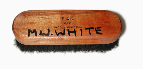 Royal Australian Navy clothes brush used by servicewoman Margaret White