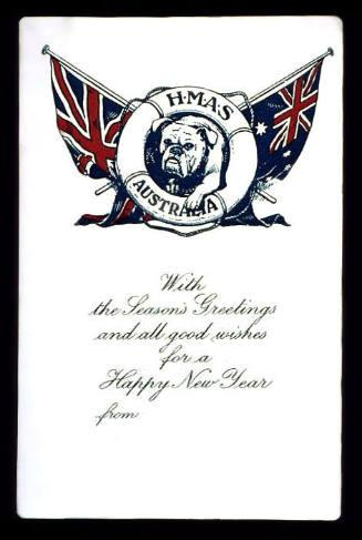 HMAS AUSTRALIA (I) Christmas card