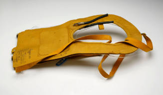 Life jacket used by Jack O'Brien on his solo non stop voyages