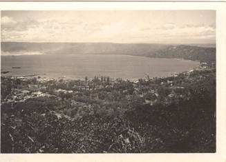 Photograph depicting Rabaul Harbour in 1940