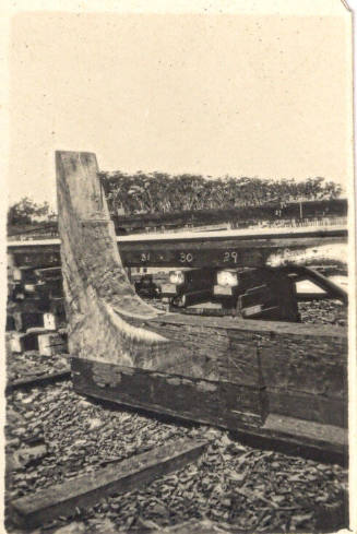 Photograph of the stern of BRAESIDE