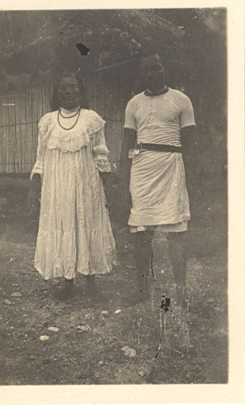 Photograph depicting an indigenous couple