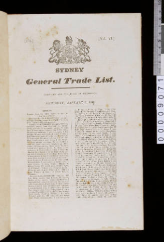 Sydney General Trade List 1839