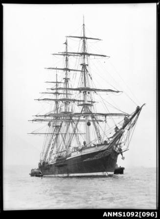Three-masted ship JOSEPH CONRAD at anchor in Sydney Harbour
